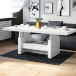 Design Couchtisch Tisch Aversa H 111 Schublade Höhenverstellbar In Couchtisch Weiß Höhenverstellbar