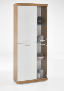 Hochschrank &quot;Marta&quot;, 80 X 195 X 35,5 Cm, Alteiche/Weiß, Wohnzimmer with Hochschrank Wohnzimmer