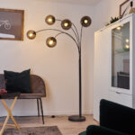 Mesas Bogenlampe Anthrazit H3398678 | Lampe Shop.ch Inside Bogenlampe Wohnzimmer